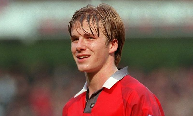 David Beckham trong màu áo Manchester United, giai đoạn 1993-2003.