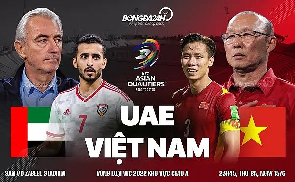 Vòng loại World Cup 2022 giữa Việt Nam và UAE ngày 15/6/2021.