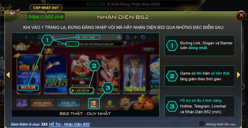 Cách nhận biết B52 Club giả mạo nhanh chóng